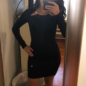 Bebe bodycon dress black